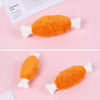 Squeaky Plush Chicken Leg Toy for Small Dogs