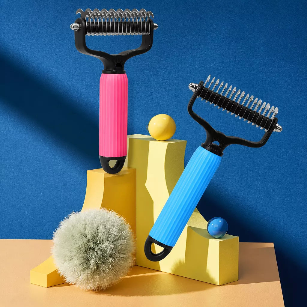 Pet Detangling and Deshedding Comb for Dogs and Cats