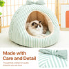 Covered Tent-Style Pet Bed for Cats and Small Dogs