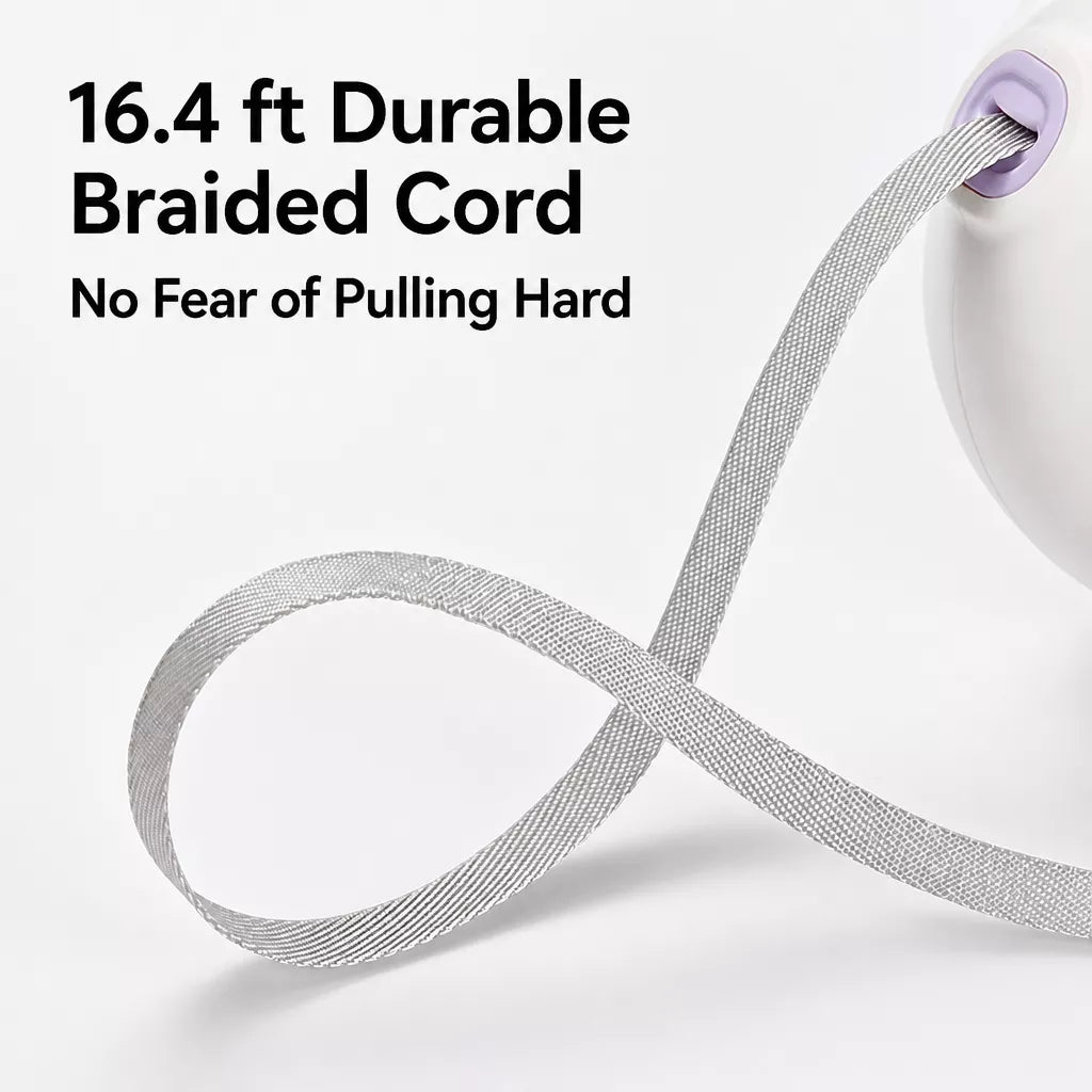 Retractable Dog Leash with Waste Bag Dispenser
