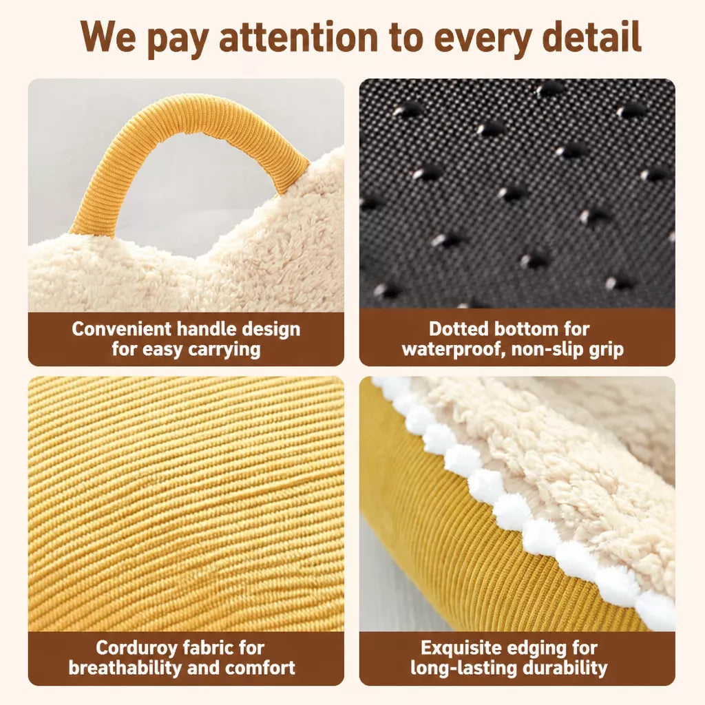 Semi-Enclosed Cat & Dog Bed with Removable, Washable Design