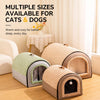 Enclosed Pet Bed House for Dogs and Cats