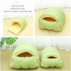 Enclosed Plush Pet Bed for Cats and Small Dogs