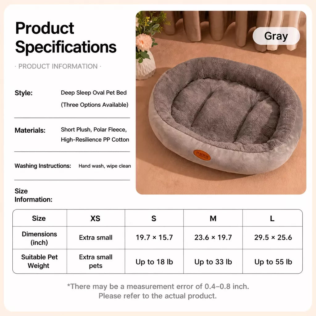 Fleece Pet Bed for Cats and Dogs