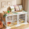 Indoor Pet Playpen with Door and Top