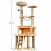 Multi-Level Cat Tree with Scratching Posts and Space Pod