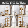 Solid Wood Cat Tree with Bed and Scratching Posts