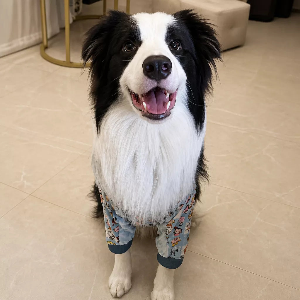 Lightweight Dog Jacket with Elbow and Knee Sleeves for Large Dogs