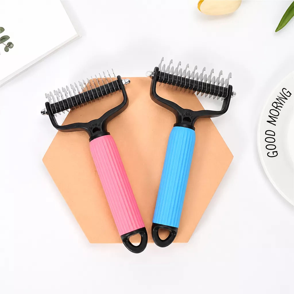 Pet Detangling and Deshedding Comb for Dogs and Cats