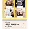 Plastic Travel Carrier for Cats and Small to Medium Dogs