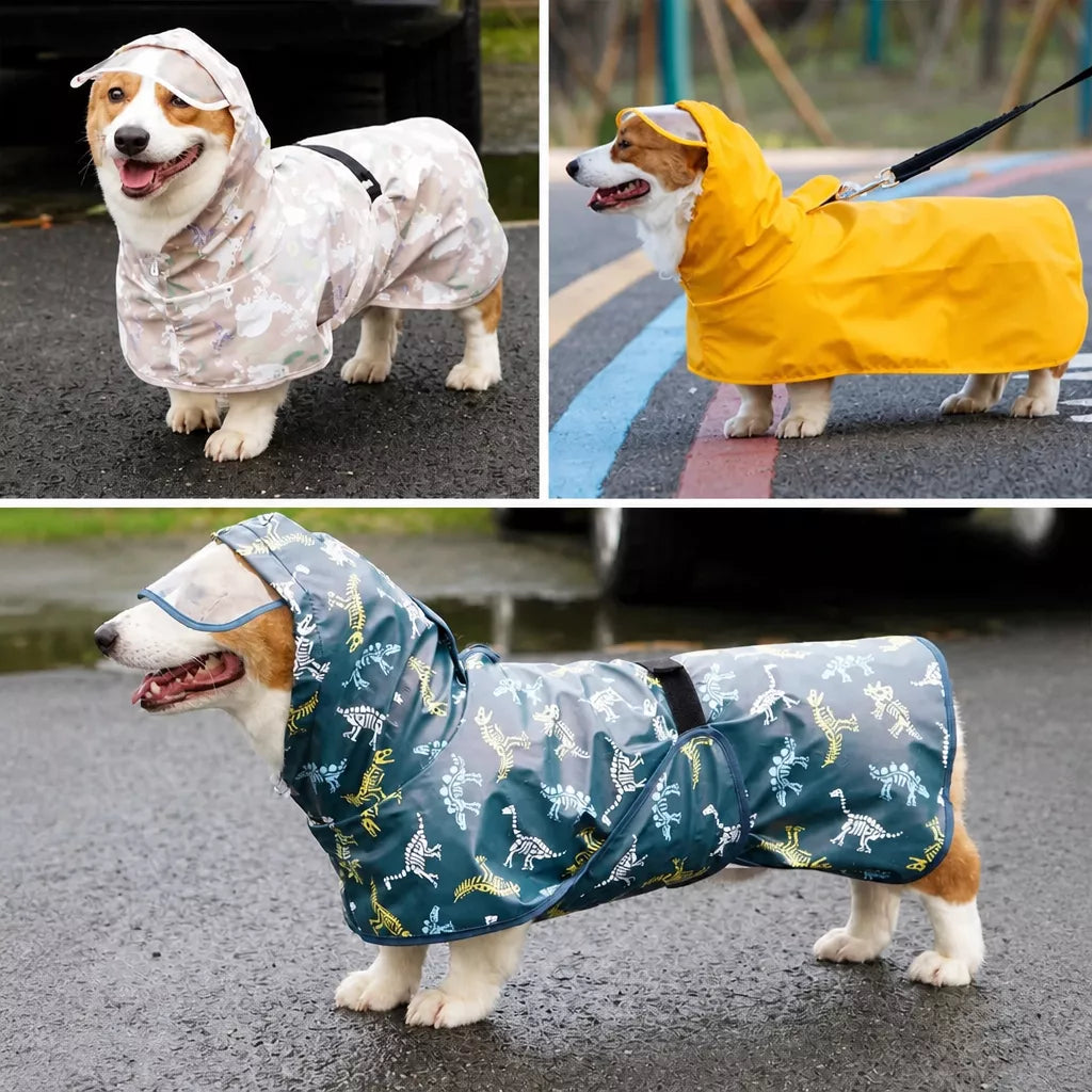 Full-Coverage Dog Raincoat Cape