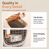 Portable Plastic Pet Carrier for Small Dogs and Cats