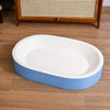 Oval Corrugated Cardboard Scratcher Bed for Cats