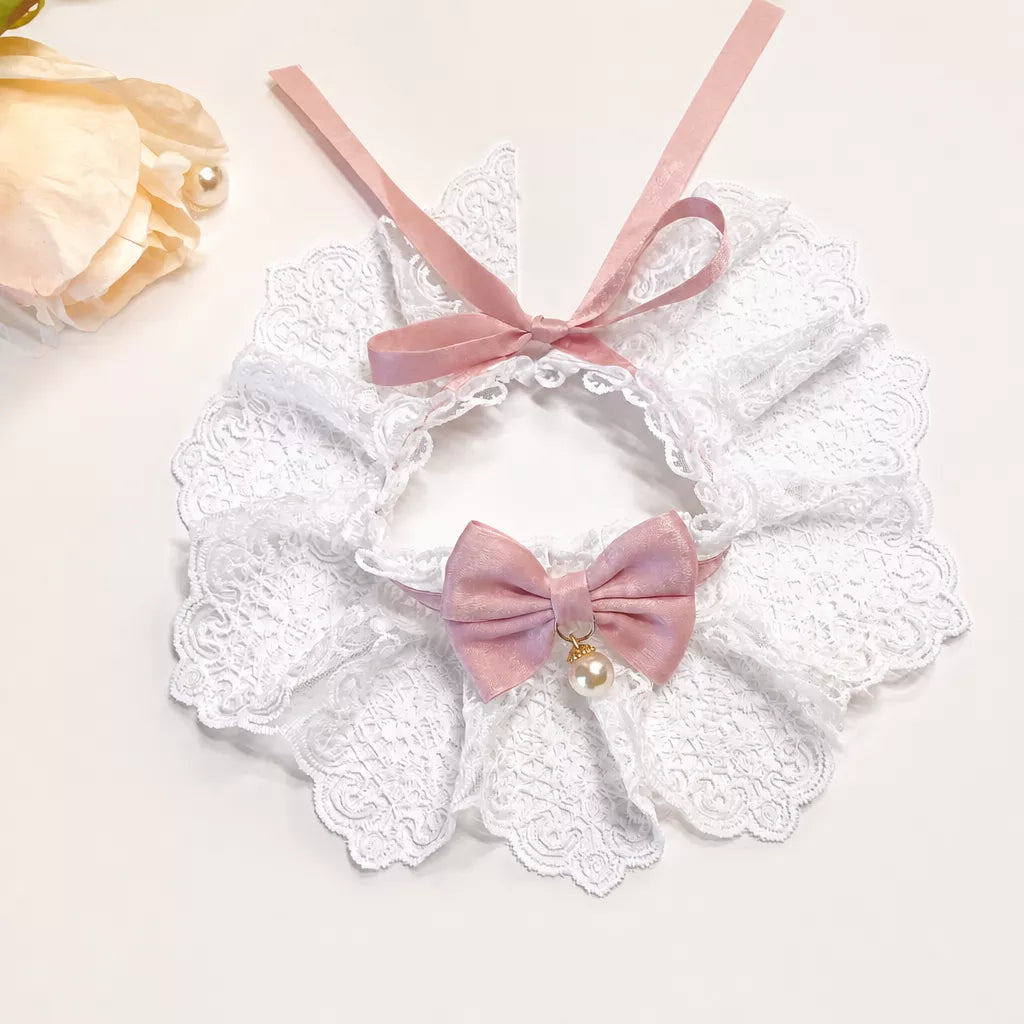 Pet Bib with Bow for Cats and Dogs