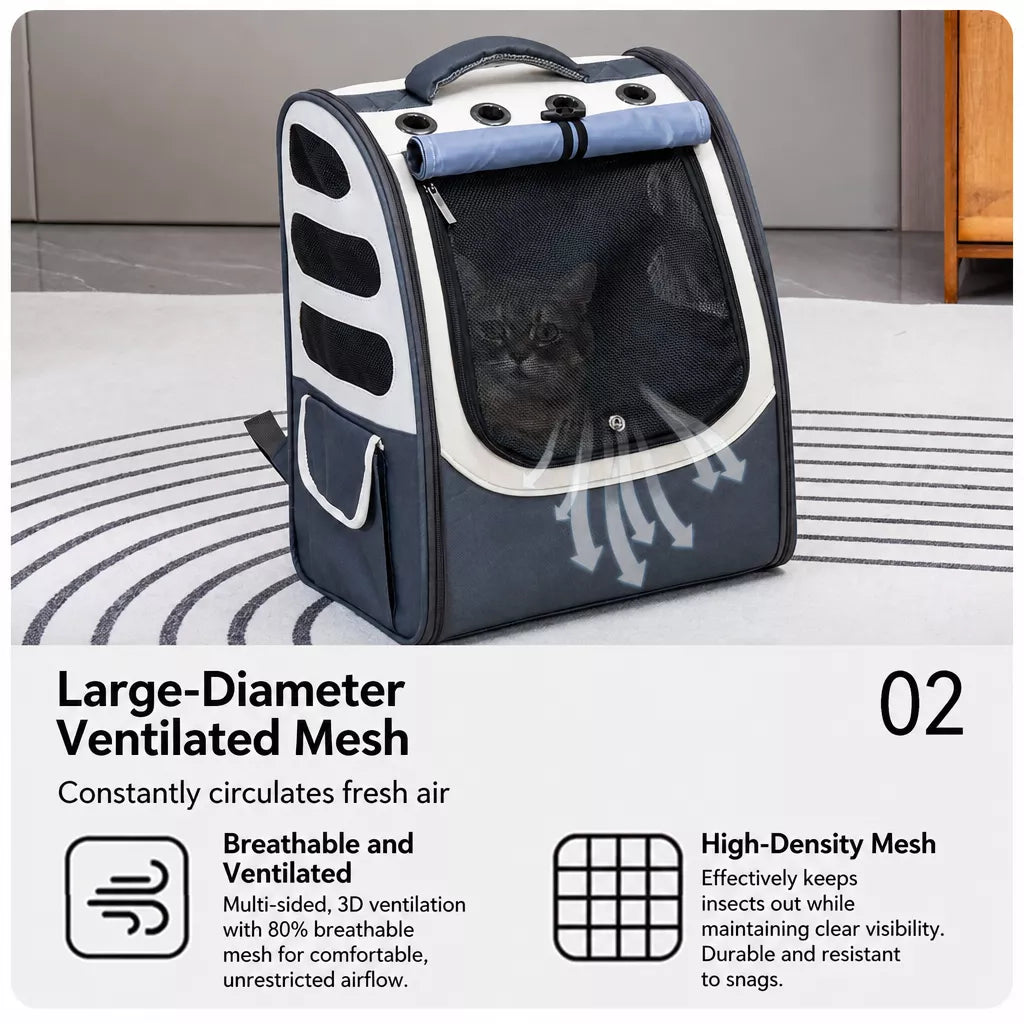 Large Pet Carrier Backpack for Cats and Dogs