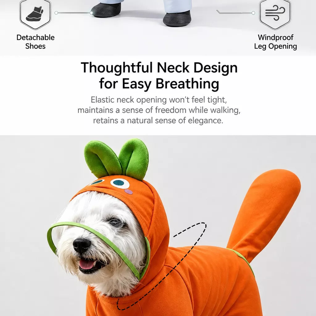 Waterproof Four-Leg Dog Raincoat