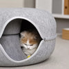 Enclosed Donut Tunnel Cat Bed