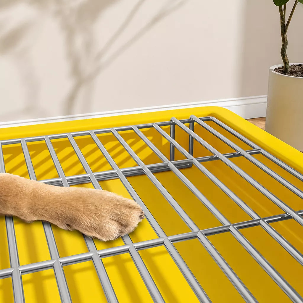 Plastic Dog Potty Tray with Grid Insert