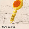 Pet Slicker Brush for Long-Haired Dogs and Cats