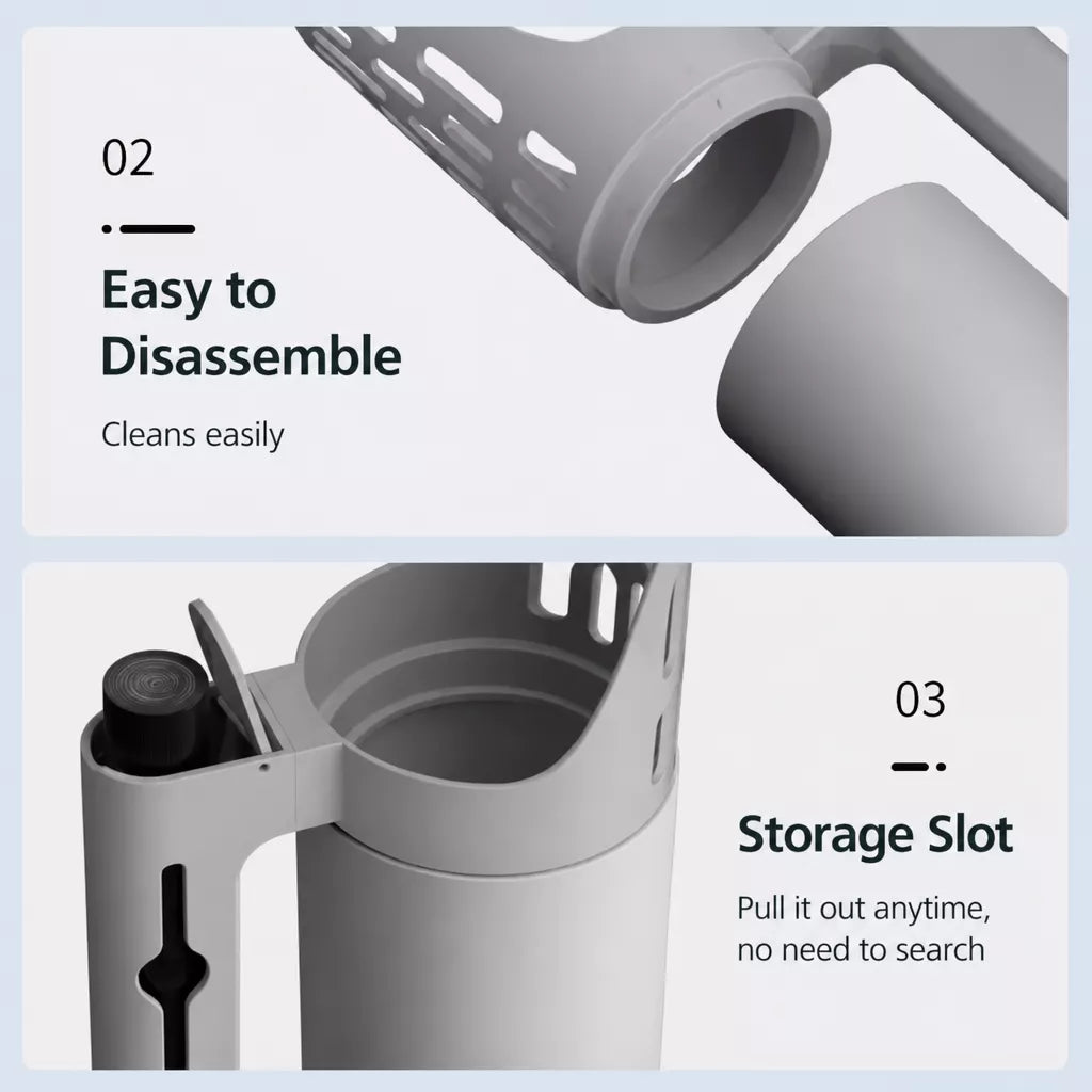 Cat Litter Scoop with Built-In Waste Bag Holder