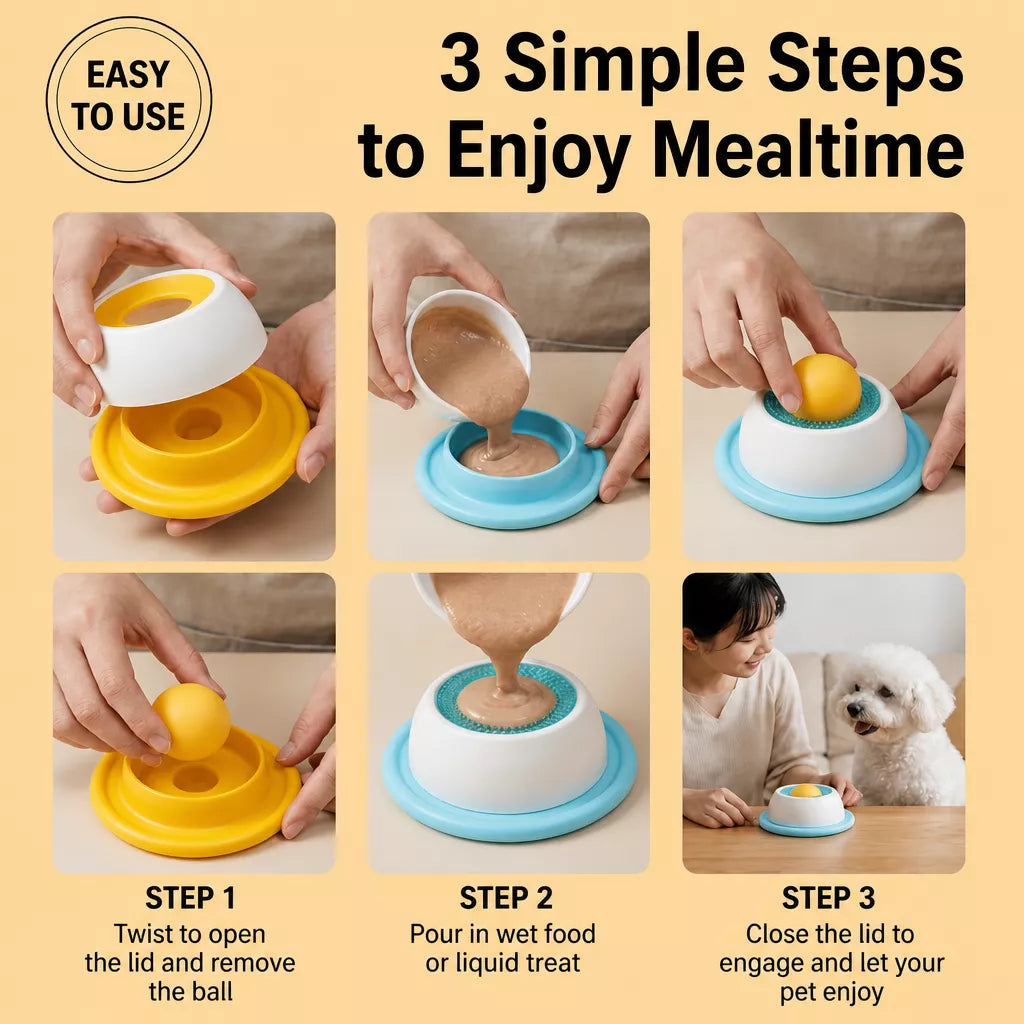 Interactive Treat-Dispensing Enrichment Toy for Dogs and Cats