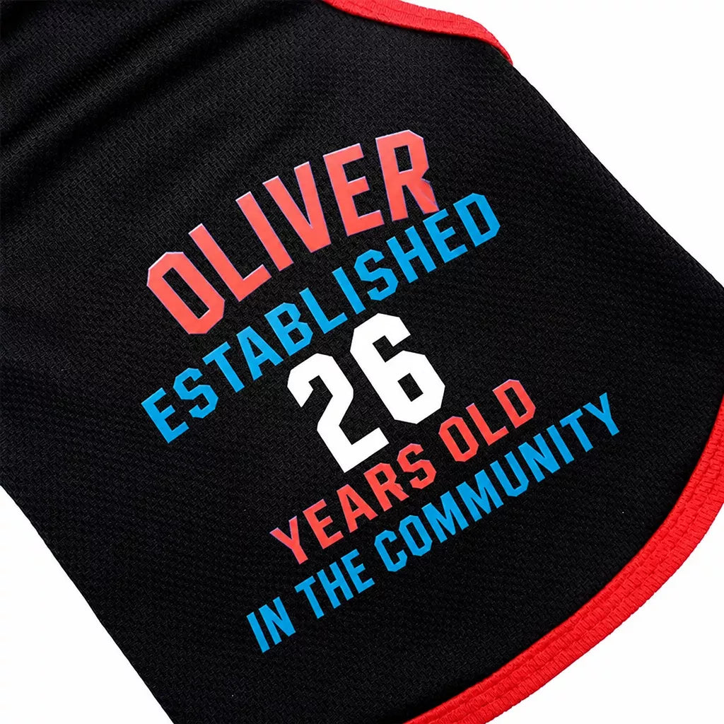 Pet Basketball Jersey for Dogs & Cats