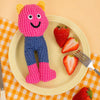 Plush Cat Toy with Crinkle Paper, Squeaker & Catnip
