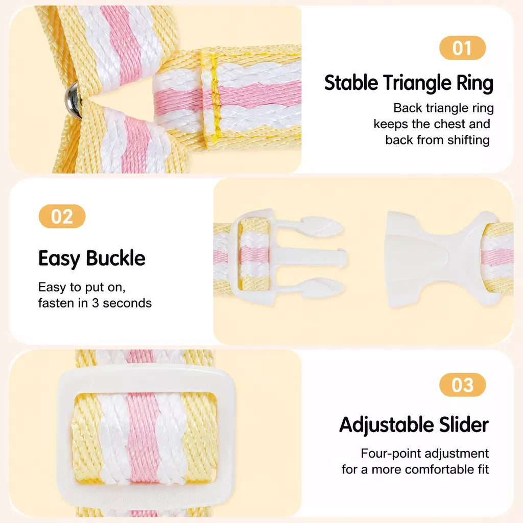 Small Dog Harness & Leash
