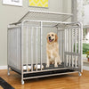Heavy-Duty Iron Dog Crate with Bottom Tray