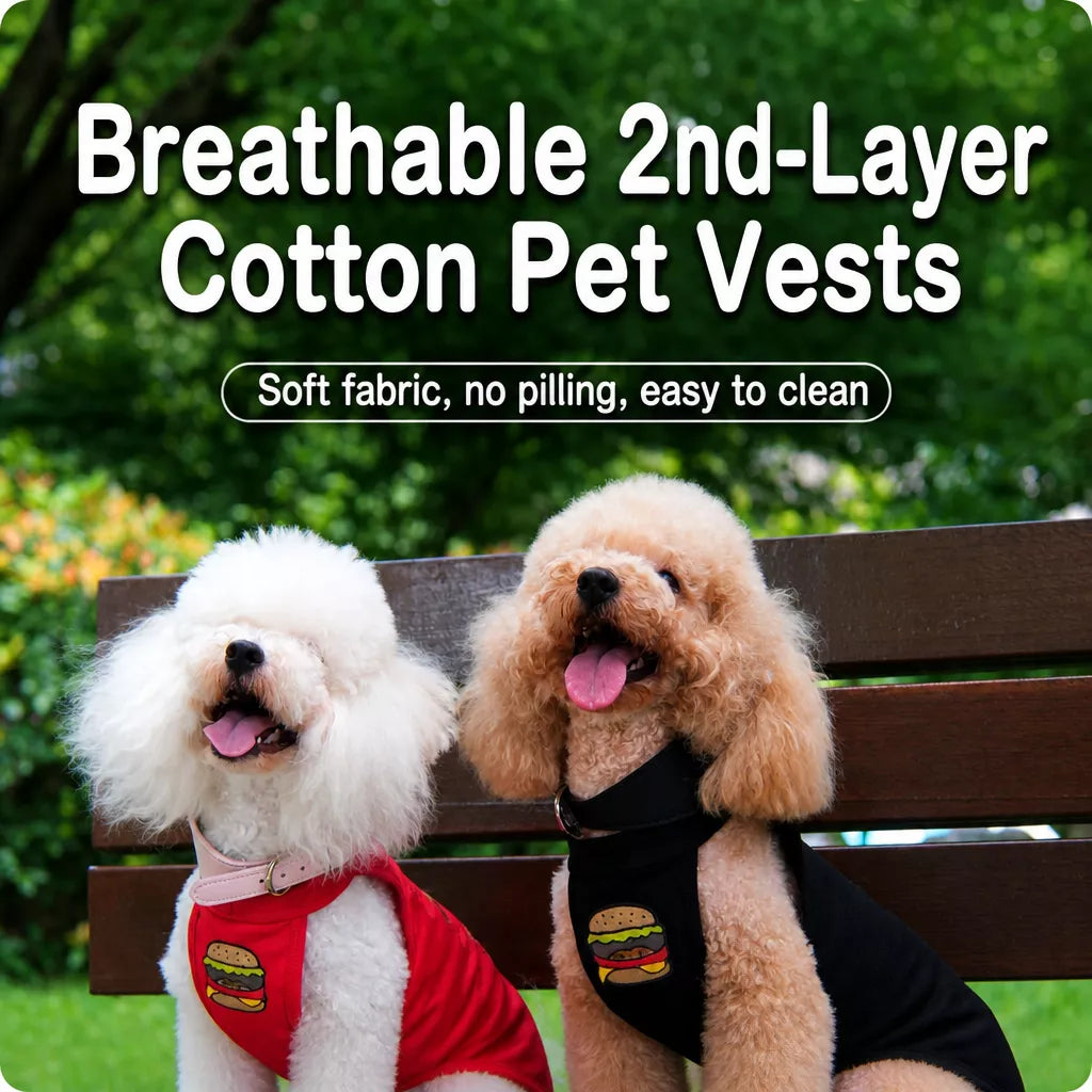 Summer Sleeveless Pet Vest for Dogs and Cats