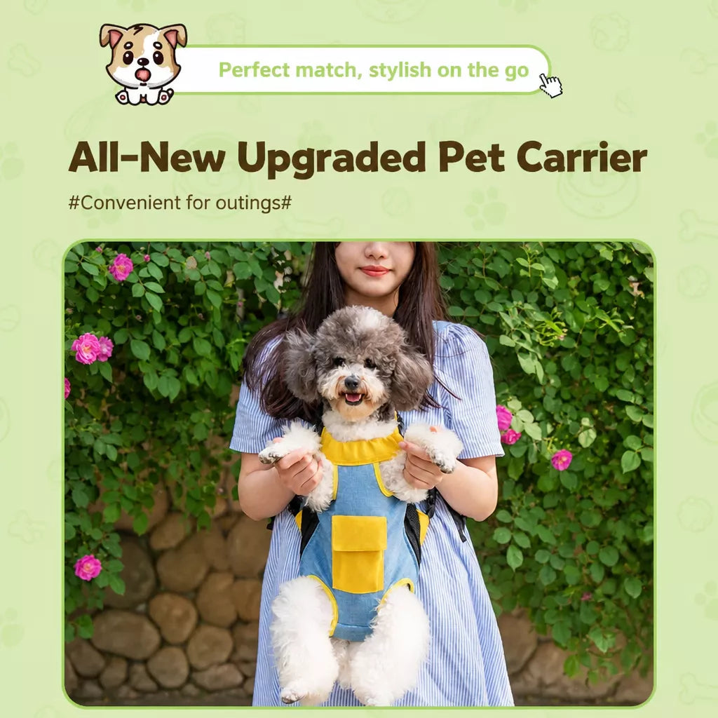 Nylon Pet Carrier Backpack for Dogs and Cats