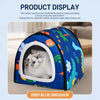 Waterproof Semi-Enclosed Pet Bed for Small Dogs and Cats