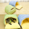 Enclosed Plush Pet Bed for Cats and Small Dogs