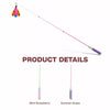 Retractable Cat Teaser Wand with Replaceable Toy Attachments