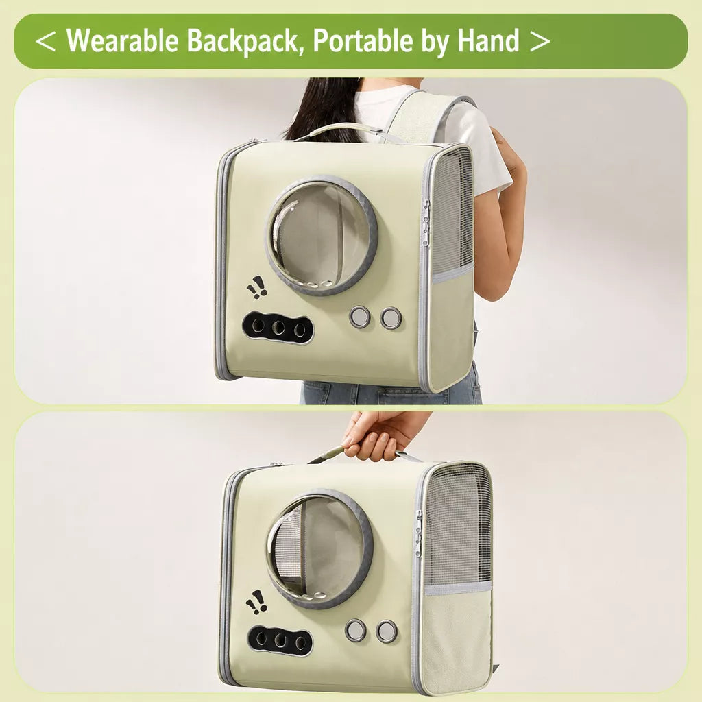 Breathable Pet Carrier Backpack for Cats and Small Dogs