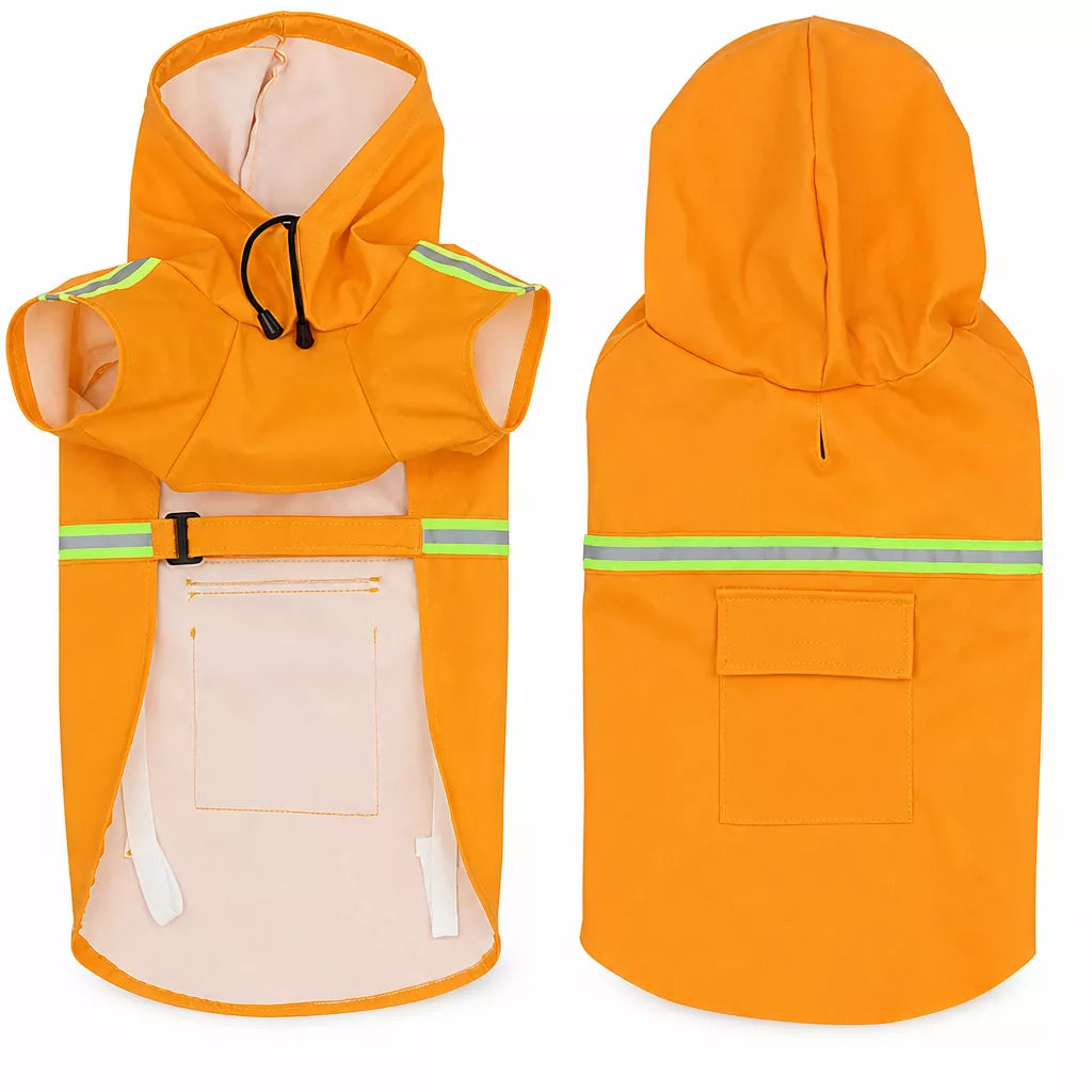 Hooded Reflective Dog Rain Cape