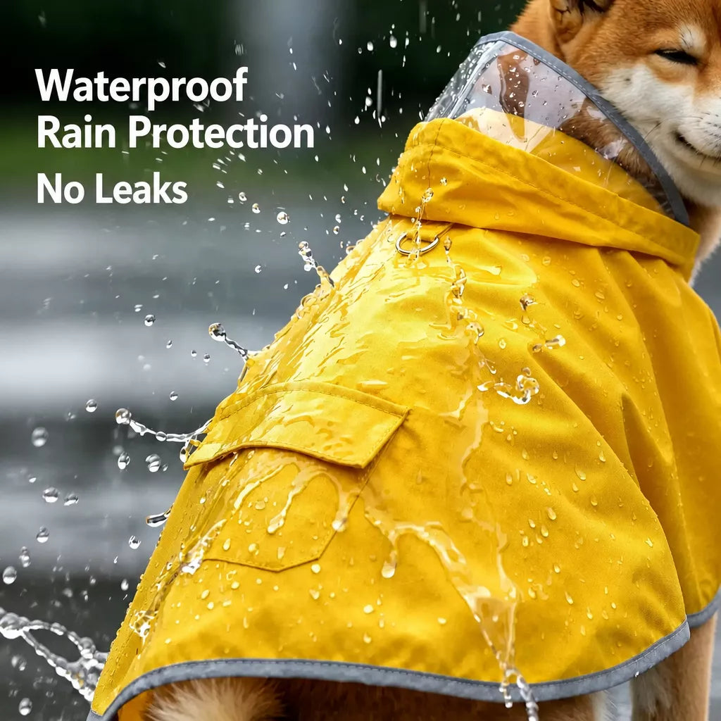 Waterproof Four-Leg Dog Raincoat