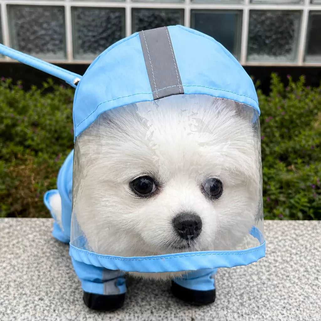 Four-Leg Waterproof Raincoat for Small Dogs