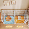 Indoor Pet Playpen with Door and Top