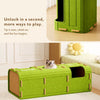 Multi-Level Cat Tree with Enclosed House and Scratching Surface