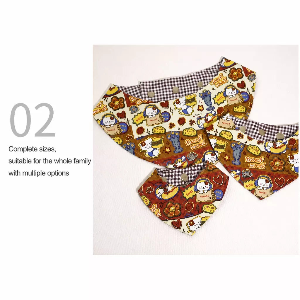 Adjustable Pet Bandana Bib for Dogs and Cats