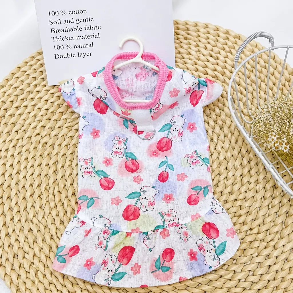 Breathable Mesh Summer Dress for Dogs and Cats
