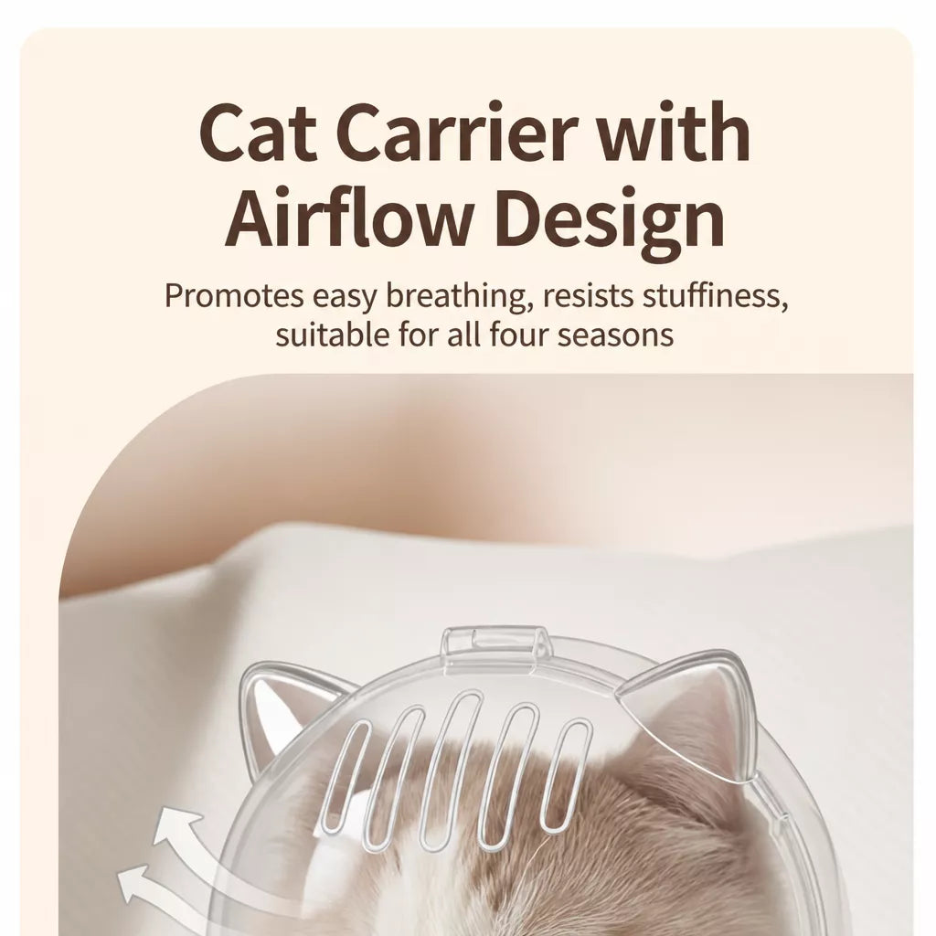 Plastic Recovery Cone for Cats During Grooming and Care