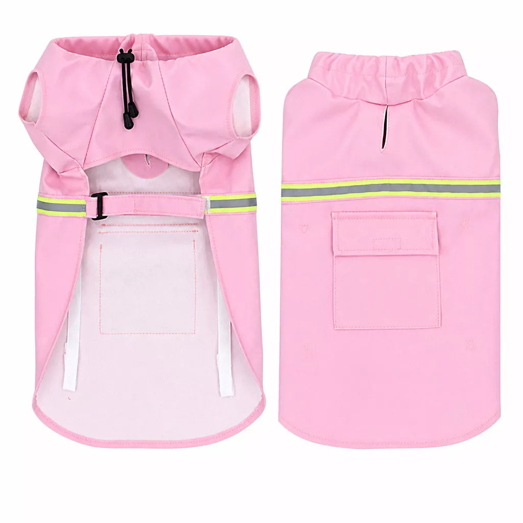 Hooded Reflective Dog Rain Cape