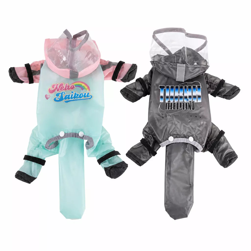 Waterproof Four-Leg Raincoat for Small Dogs