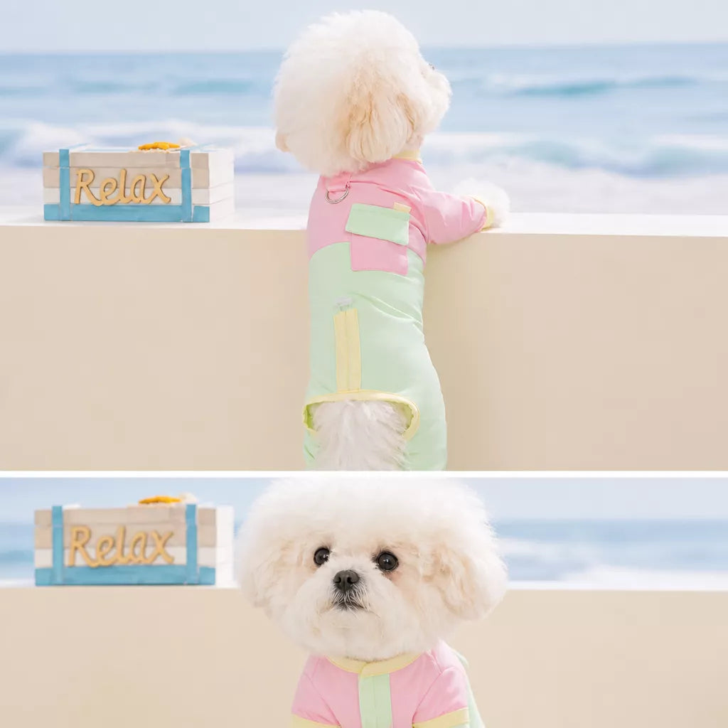 Lightweight Polyester Four-Leg Dog Summer Jumpsuit
