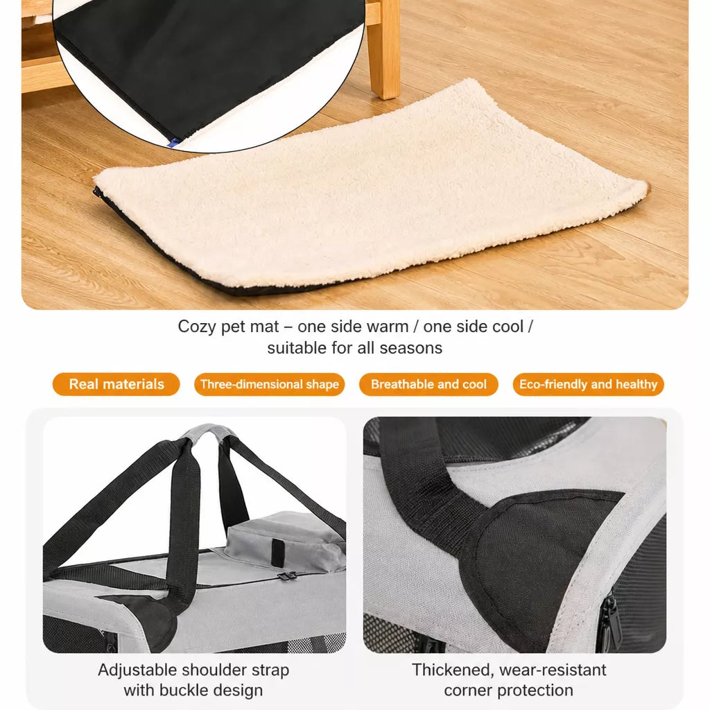 Portable Folding Pet Carrier for Car Travel