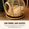 Hanging Rattan Pet Basket Bed for Pets Up to 22 lb