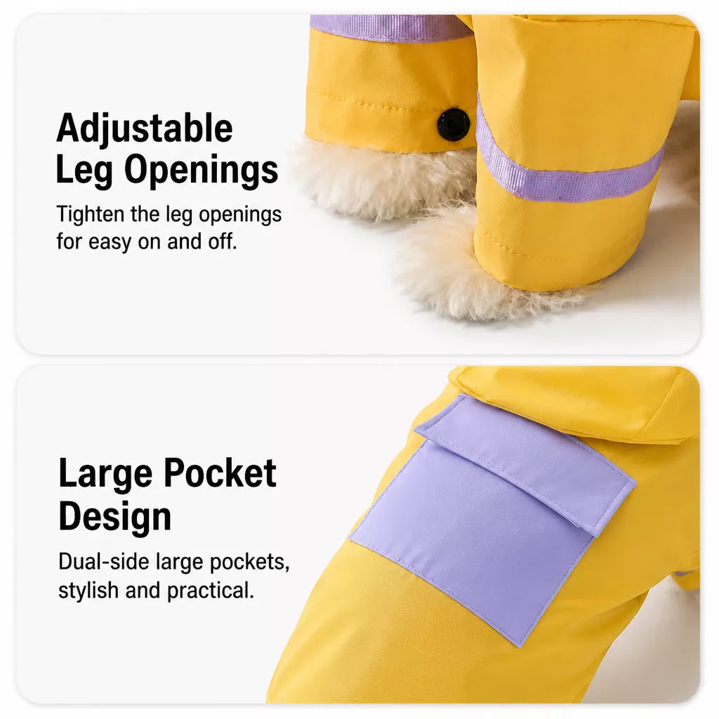 Dog Raincoat for Small to Medium Dogs
