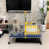 Galvanized Steel-Bar Dog Crate for Indoor or Outdoor Use
